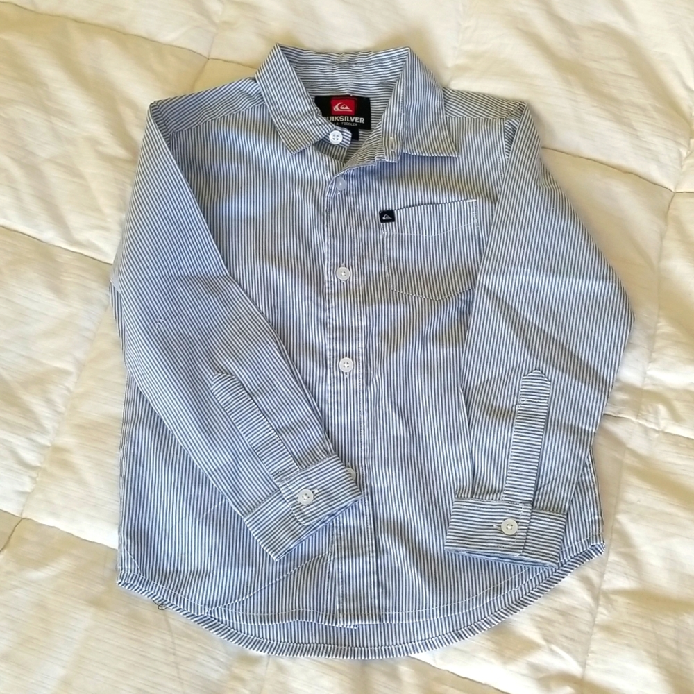 Quiksilver button down shirt Striped Size 4T